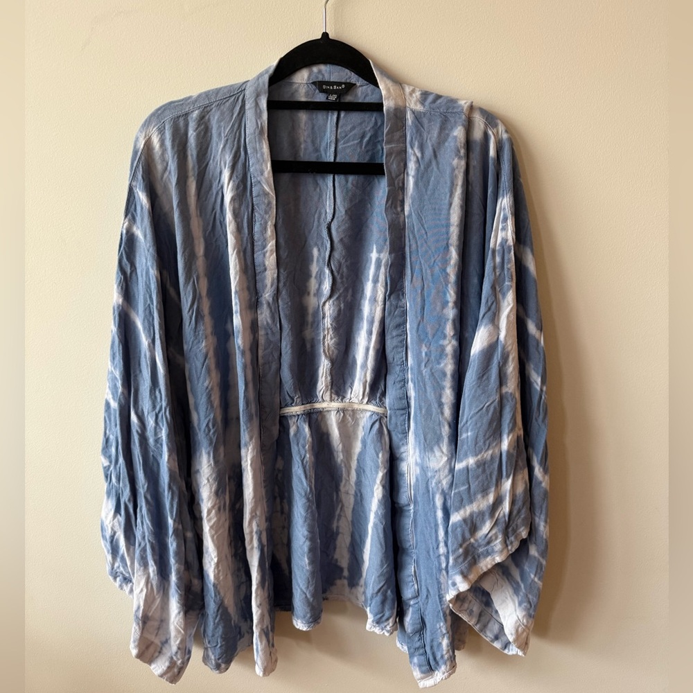 Sim & Sam Tie Dye Kimono 100% Rayon L/XL